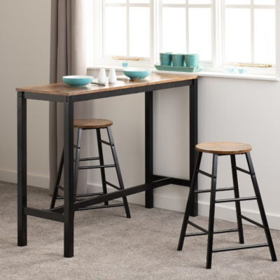 Athens Breakfast Bar Set
Acacia Effect/Black