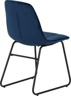 Athens Rectangular Dining Set with Lukas Chairs
Concrete Effect/Black/Sapphire Blue Velvet