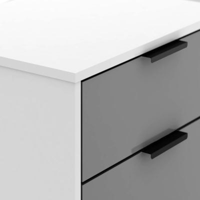 Madrid 5 Drawer Chest
Grey/White Gloss