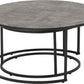 Athens Round Coffee Table Set
Concrete Effect/Black
