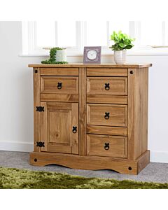 Corona 1 Door 4 Drawer Sideboard