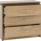 Charles 3 Drawer Chest
Oak Effect Veneer with Walnut Trim
