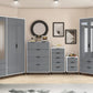 Madrid 5 Drawer Chest
Grey/White Gloss