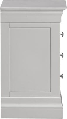Bordeaux 3 Drawer Bedside
Pebble Grey