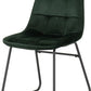 Athens Rectangular Dining Set with Lukas Chairs
Medium Oak Effect/Black/Emerald Green Velvet