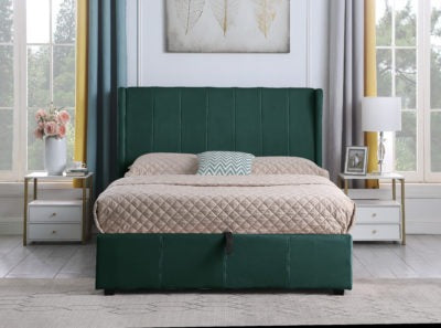 Amelia Plus 5' Storage Bed
Green Velvet Fabric