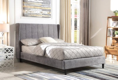 Amelia 4'6" Bed
Dark Grey Fabric