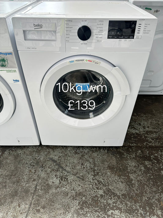 beko 10kg washing machine 🌟 Free Delivery 🌟 120 Days Warranty 🌟