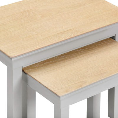 Bordeaux Nest of 2 Tables
Pebble Grey/Oak