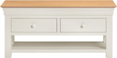 Bordeaux 2 Drawer Coffee Table
Ivory/Oak
