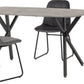 Athens Rectangular Dining Set with Lukas Chairs
Concrete Effect/Black/Grey Velvet