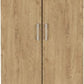 Charles 2 Door 2 Drawer Wardrobe
Oak Effect Veneer with Walnut Trim