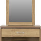 Charles 1 Drawer Dressing Table Set
Oak Effect Veneer with Walnut Trim/Brown Faux Leather