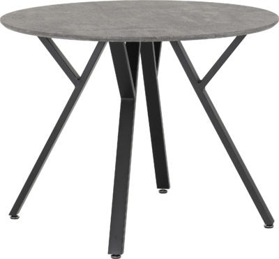 Athens Round Dining Set with Avery Chairs
Concrete Effect/Black/Grey Velvet