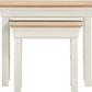 Bordeaux Nest of 2 Tables
Ivory/Oak