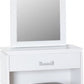 Charles 1 Drawer Dressing Table Set
White/Black Faux Leather