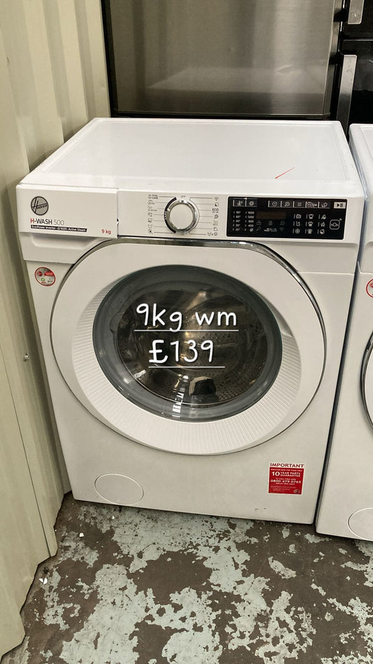 Hoover 9kg washing machine 🌟 Free Delivery 🌟 120 Days Warranty 🌟