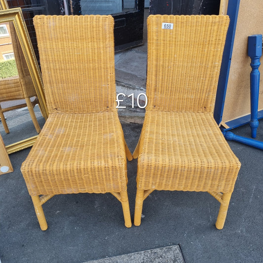 2 wicker chairs 🌟 Free delivery in Leicester 🌟
