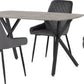 Athens Rectangular Dining Set with Avery Chairs
Concrete Effect/Black/Grey Velvet