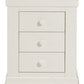 Bordeaux 3 Drawer Bedside
Ivory