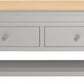 Bordeaux 2 Drawer Coffee Table
Pebble Grey/Oak