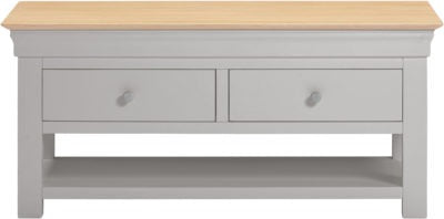 Bordeaux 2 Drawer Coffee Table
Pebble Grey/Oak