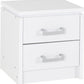 Charles 2 Drawer Bedside
White
