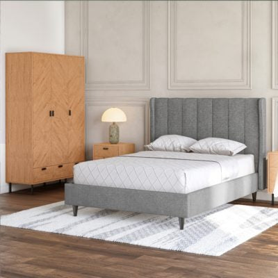 Amelia 4'6" Bed
Dark Grey Fabric