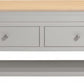 Bordeaux 2 Drawer Coffee Table
Pebble Grey/Oak