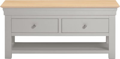 Bordeaux 2 Drawer Coffee Table
Pebble Grey/Oak