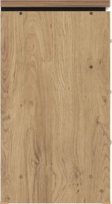 Charles 3 Drawer Chest
Oak Effect Veneer with Walnut Trim