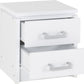 Charles 2 Drawer Bedside
White