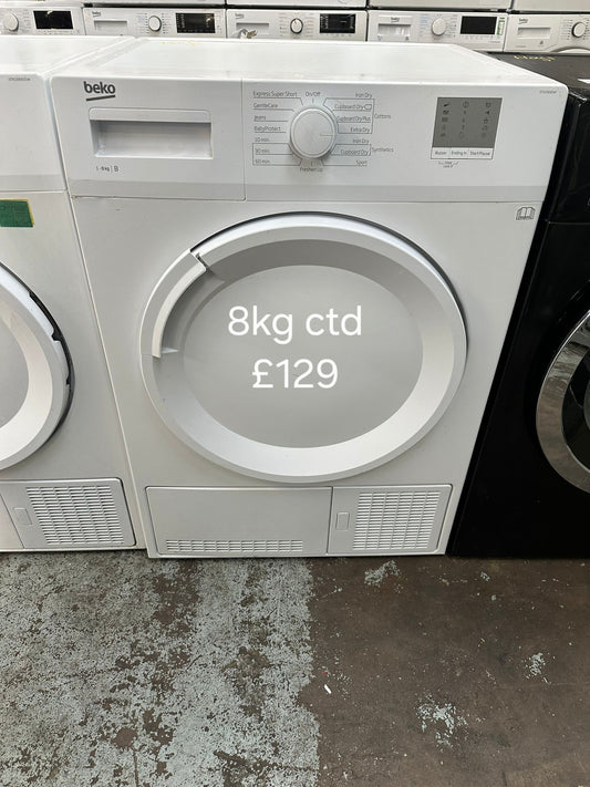 Beko 8kg condenser dryer 🌟 Free Delivery 🌟 120 Days Warranty 🌟