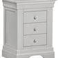 Bordeaux 3 Drawer Bedside
Pebble Grey