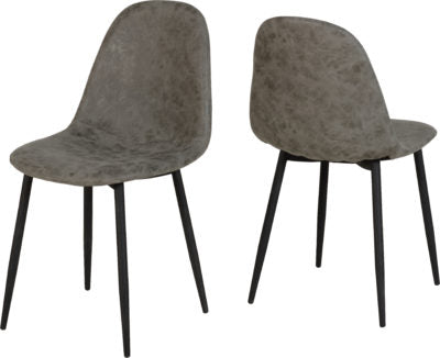 Athens Rectangular Dining Set
Concrete Effect/Black/Grey Faux Leather