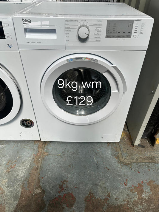 beko 9kg washing machine 🌟 Free Delivery 🌟 120 Days Warranty 🌟