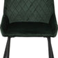 Athens Round Dining Set with Avery Chairs
Concrete Effect/Black/Emerald Green Velvet