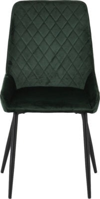 Athens Round Dining Set with Avery Chairs
Concrete Effect/Black/Emerald Green Velvet