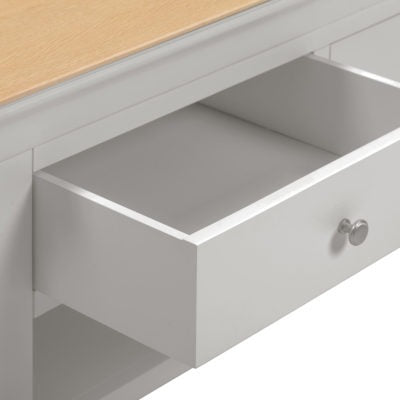 Bordeaux 2 Drawer Coffee Table
Pebble Grey/Oak