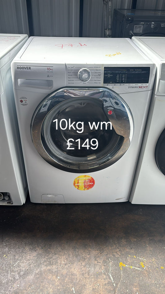 Hoover 10kg washing machine 🌟 Free Delivery 🌟 120 Days Warranty 🌟