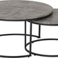 Athens Round Coffee Table Set
Concrete Effect/Black