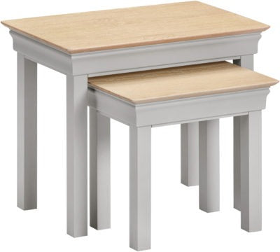 Bordeaux Nest of 2 Tables
Pebble Grey/Oak