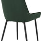 Athens Rectangular Dining Set with Avery Chairs
Medium Oak Effect/Black/Emerald Green Velvet