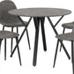 Athens Round Dining Set
Concrete Effect/Black/Grey Faux Leather