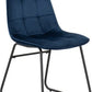 Athens Rectangular Dining Set with Lukas Chairs
Concrete Effect/Black/Sapphire Blue Velvet