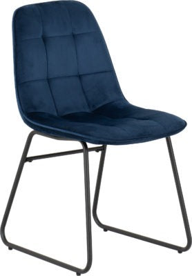Athens Rectangular Dining Set with Lukas Chairs
Concrete Effect/Black/Sapphire Blue Velvet