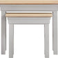 Bordeaux Nest of 2 Tables
Pebble Grey/Oak