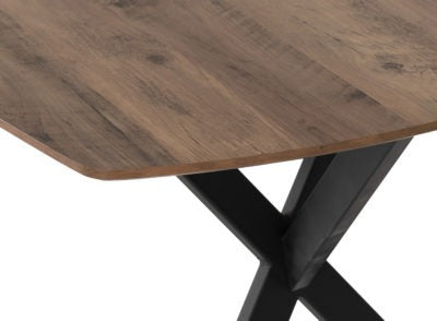 Athens Rectangular Dining Set with Avery Chairs
Medium Oak Effect/Black/Grey Velvet