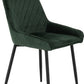 Athens Rectangular Dining Set with Avery Chairs
Concrete Effect/Black/Emerald Green Velvet