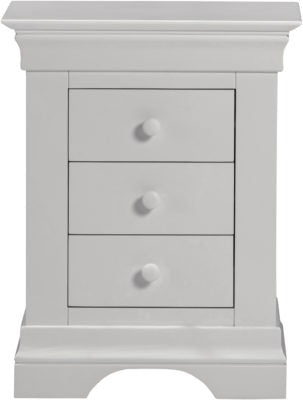 Bordeaux 3 Drawer Bedside
Pebble Grey